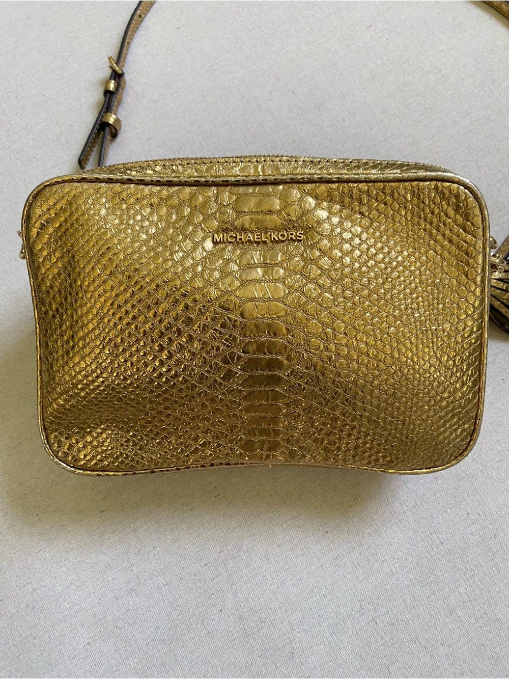 Michael Kors Ginny Embossed Leather Crossbody - Picture 2 of 14